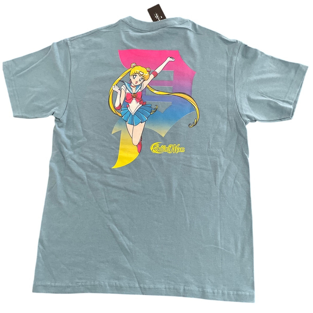 Primitive Sailor Moon Toei Anime T-Shirt Blue NWT Large Women Medium Men's
